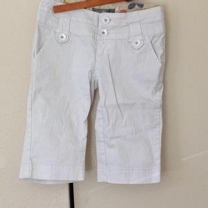 White Bermuda shorts